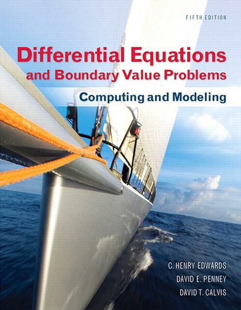 Differential Equation Boundary Value Problems 