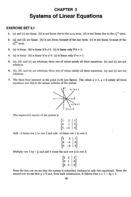 Systems of Linear Equiations 