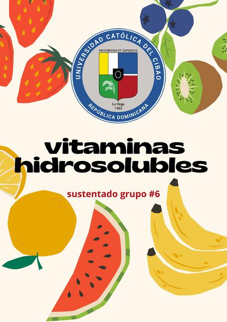 Vitaminas hidrosolubles