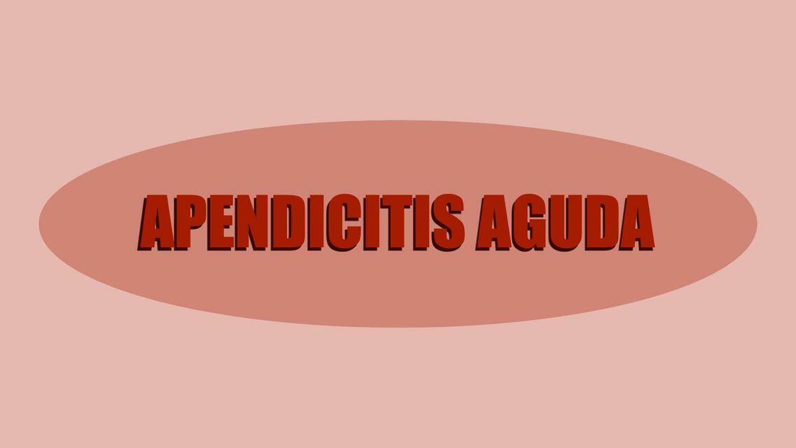 Apendicitis aguda