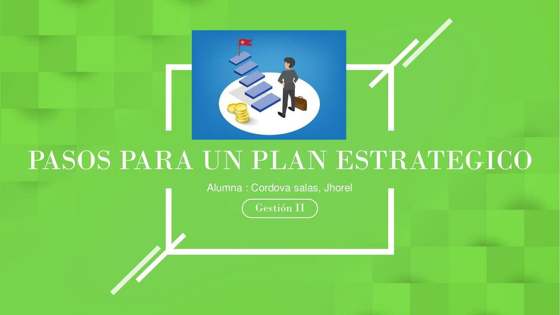 Pasos para un plan estrategico