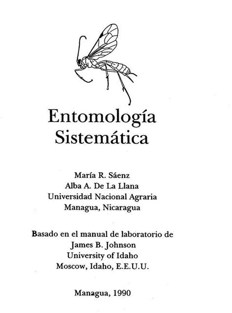 Entomología sistemática 