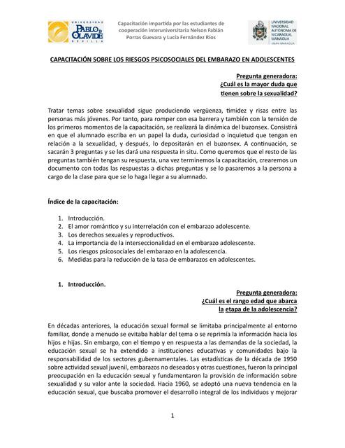 Documento capacitación sobre los riesgos psicosociales 