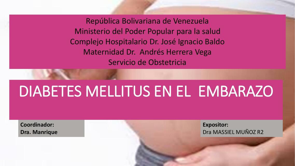 Diabetes Mellitus en el Embarazo 