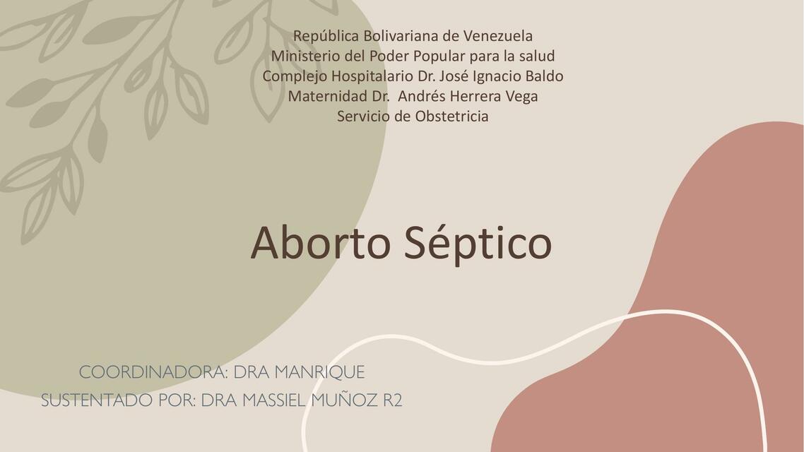 Aborto septico