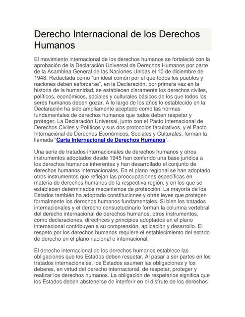 Derecho Internacional de los Derechos Humanos | ADRIANA | uDocz
