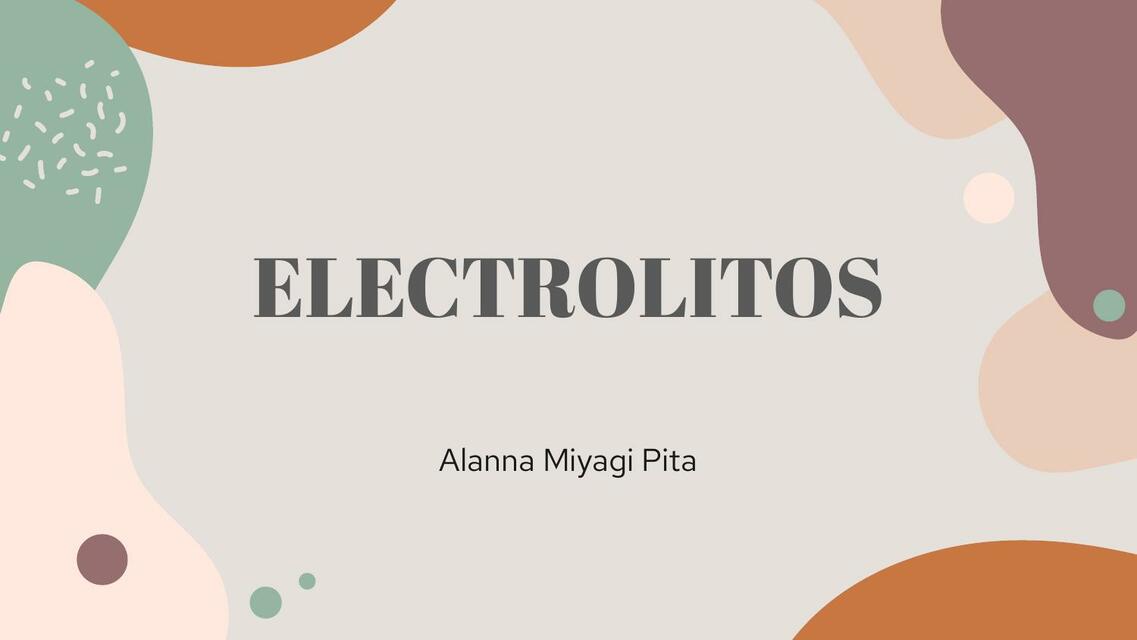 Electrolitos