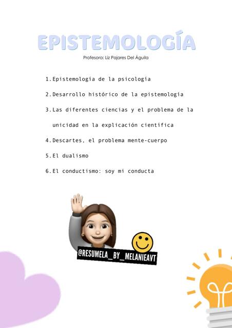 Epistemología de la psicología