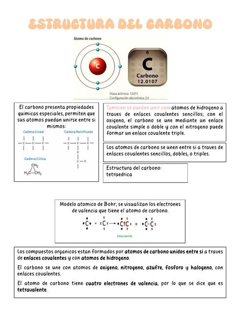 Estructura y Propiedades del Carbono - Bioquímica II