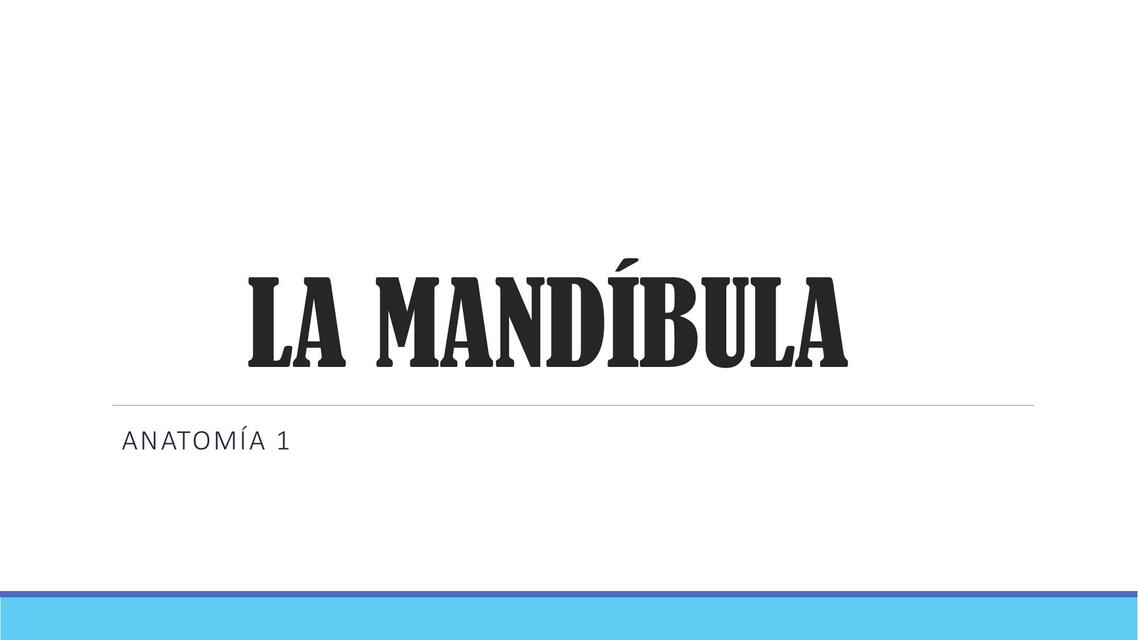 La mandíbula