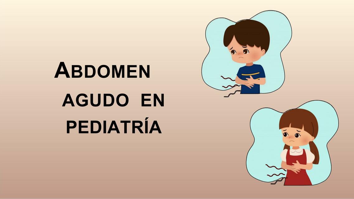 Abdomen Agudo en Pediatría 