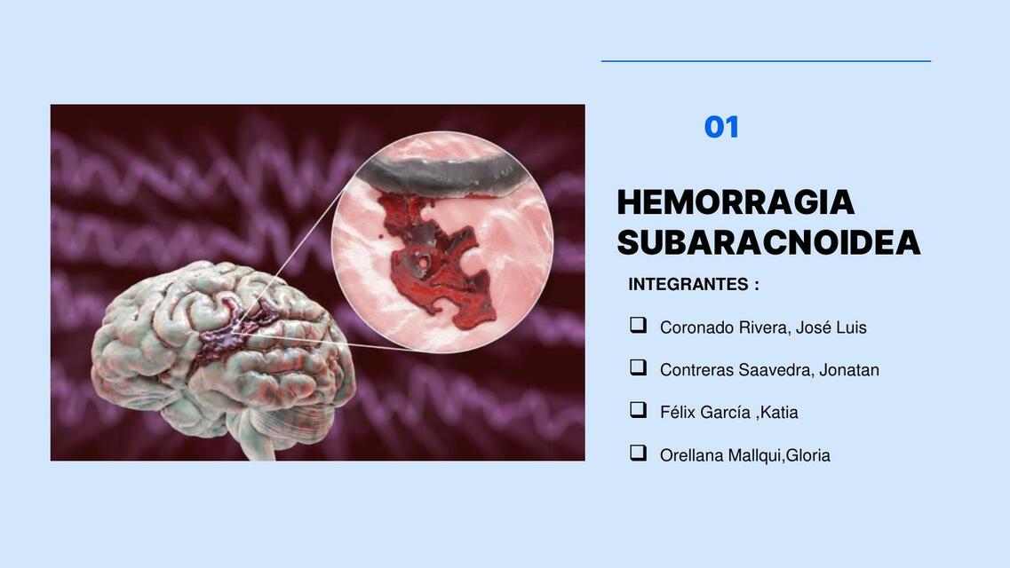 Hemorragia Subaracnoidea