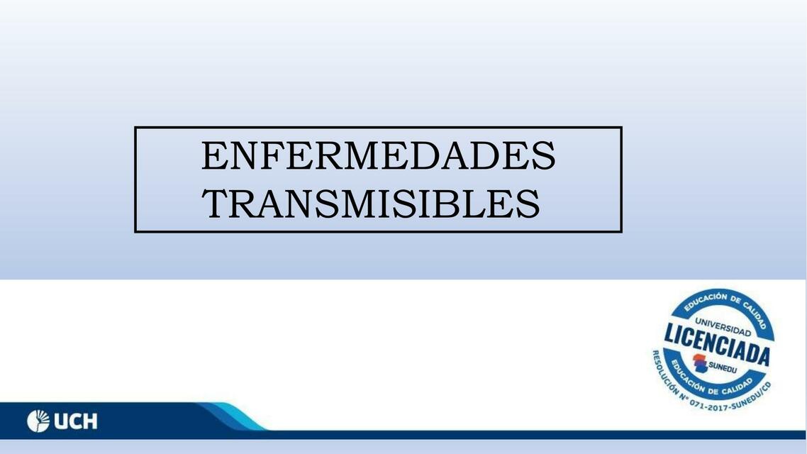 Enfermedades transmisibles