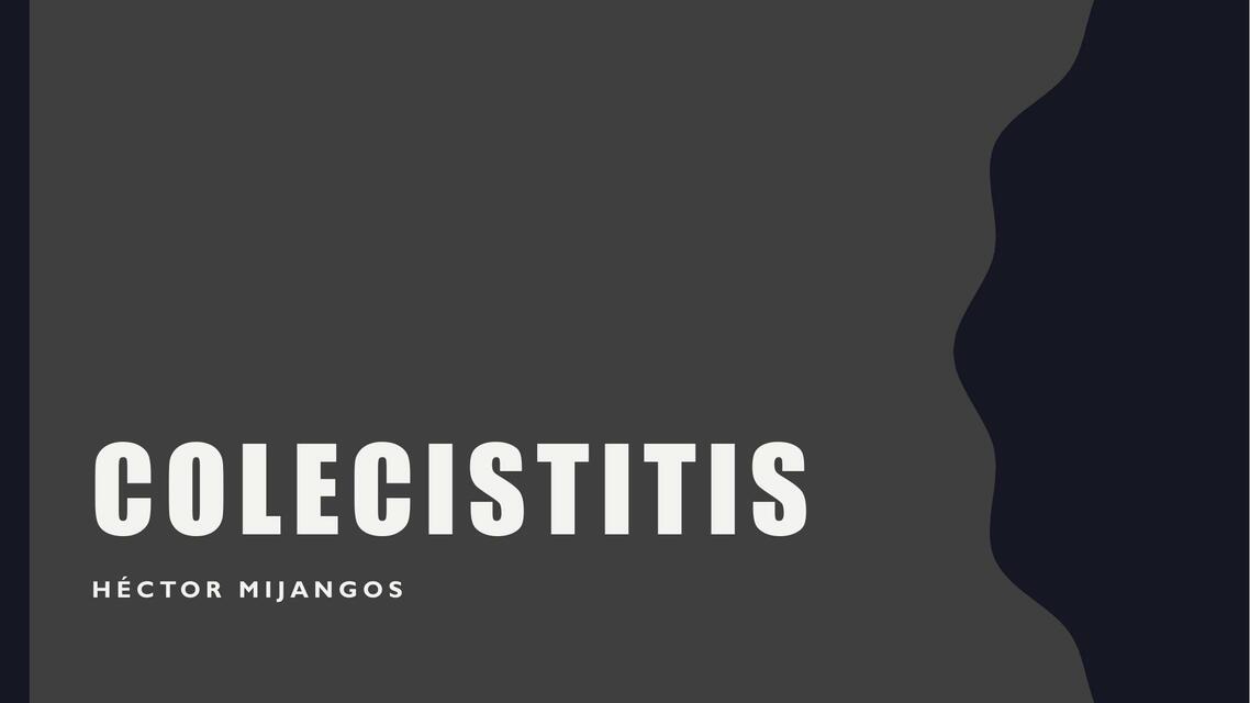 Colecistitis