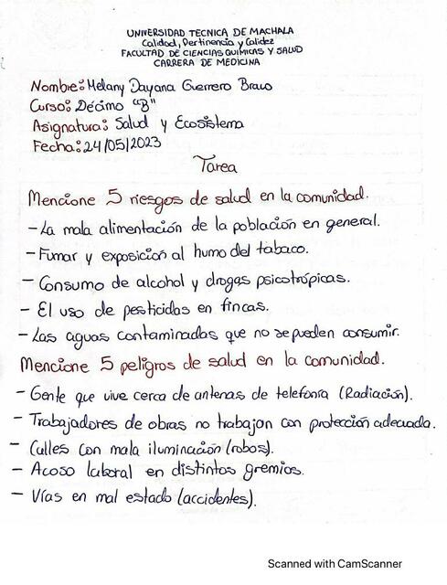 TAREA RIESGOS Y PELIGROS