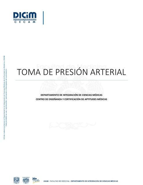 Toma de presión arterial