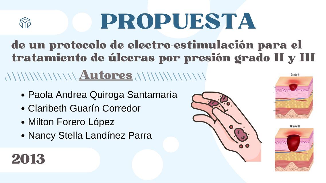 Propuesta de un protocolo de electroestimulación para el tratamiento de úlceras