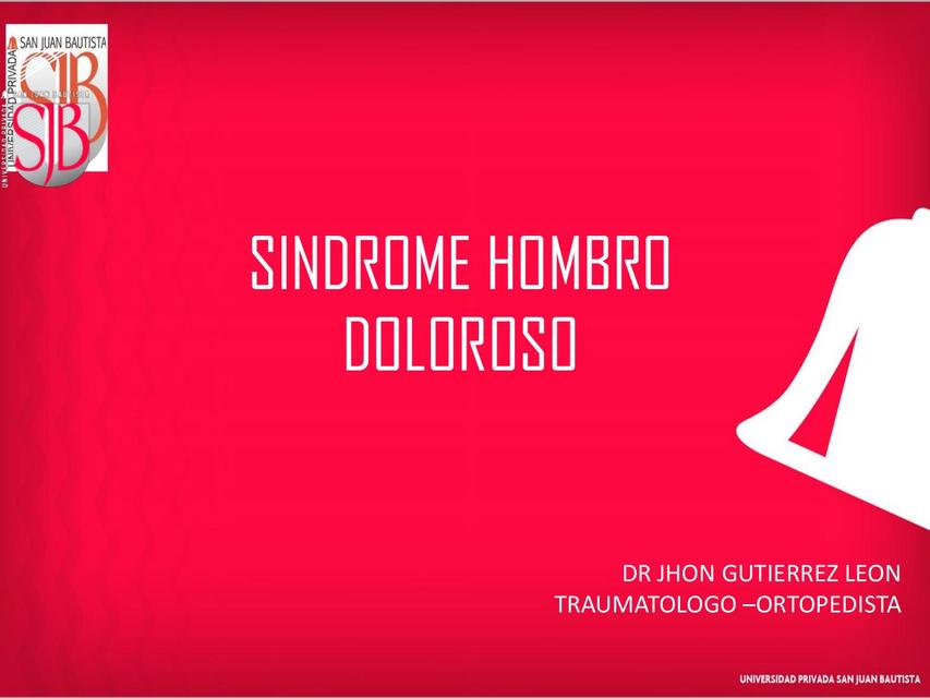 Traumatologia - Sindrome doloroso