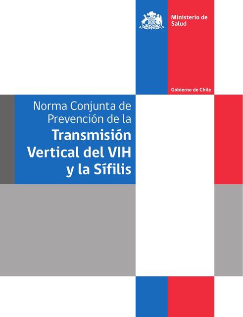 Transmisión vertical del VIH y la sífilis  