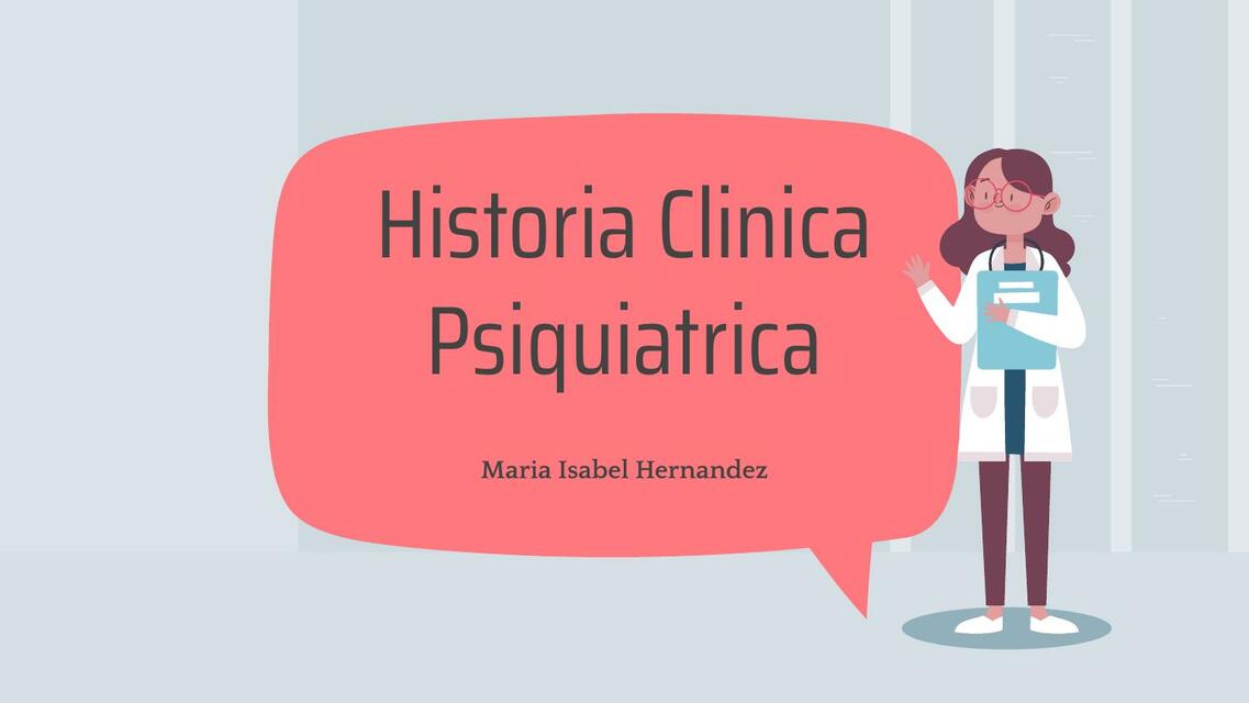 Historia clinica en Psiquiatria