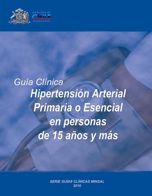 Hipertensión arterial primaria o Esencial