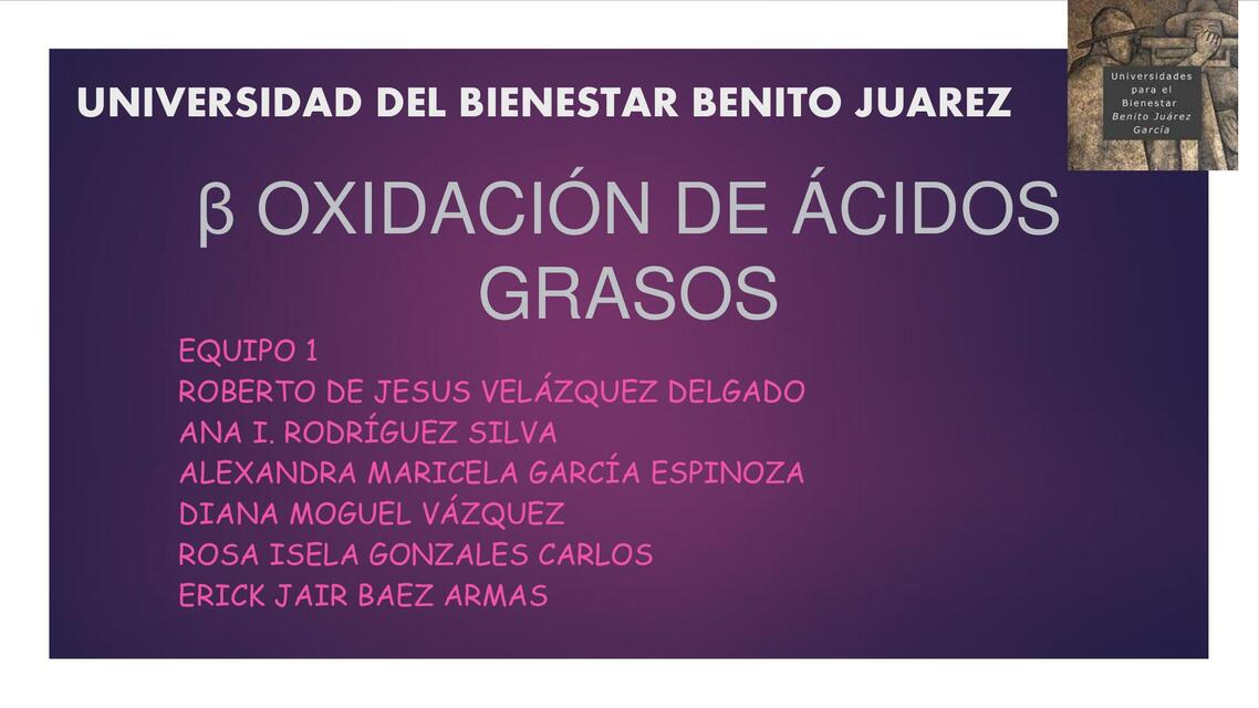 Oxidación de ácidos grasos