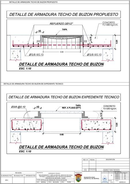 Detalles de Tapa de Buzon Propuesta