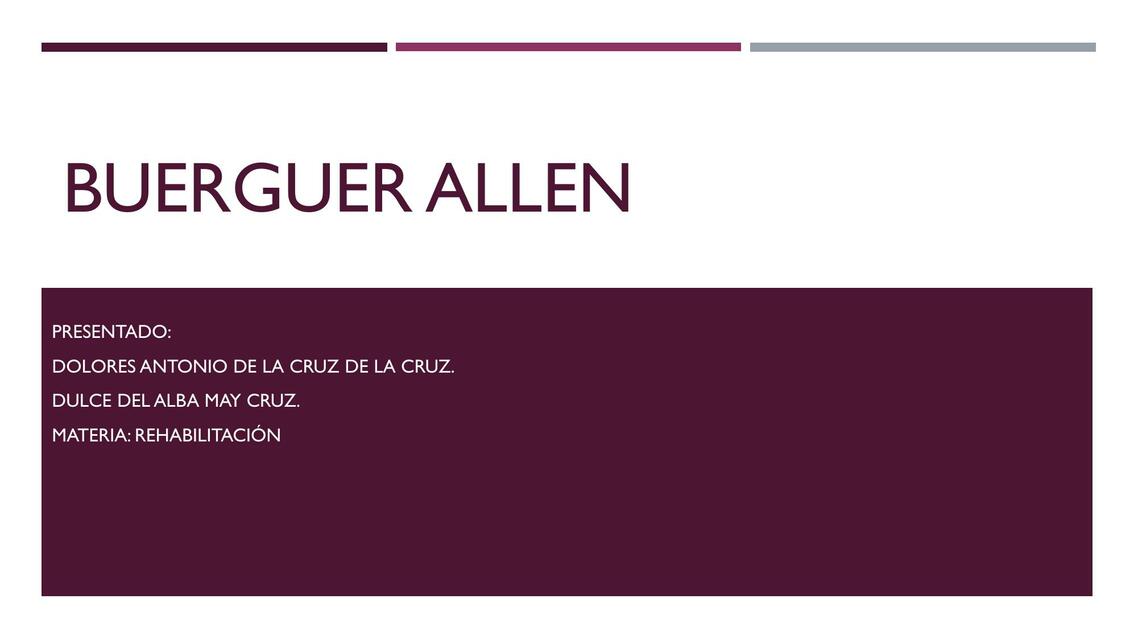 Buerguer Allen 