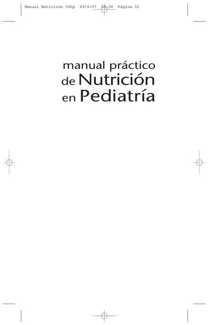 Manual  Practicó de Nutrición en Pediatría  