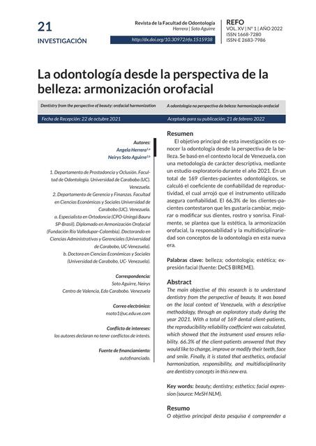 Odontologia y belleza 