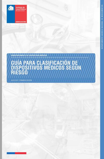 Guía para Clasificación de Dispositivos Médicos Según Riesgo 