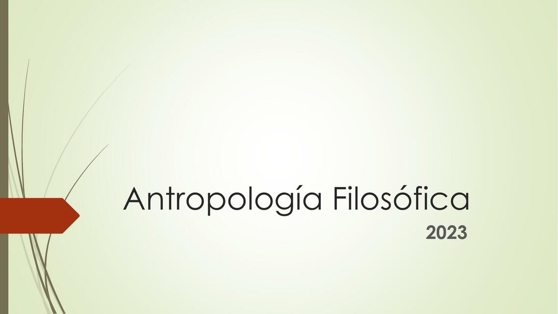 Antropología Filosófica con Budismo