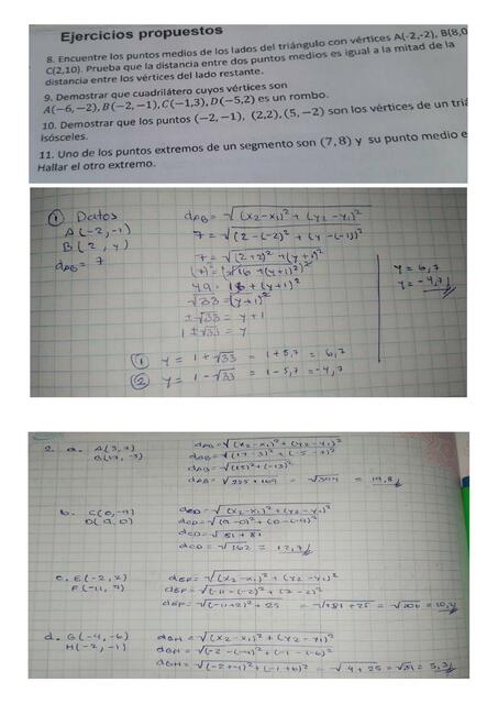 Ejercicios de Matemáticas 