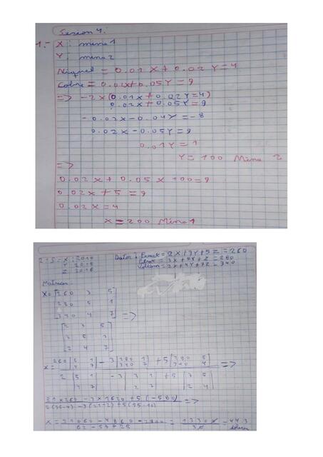 Ejercicios de Matemáticas 