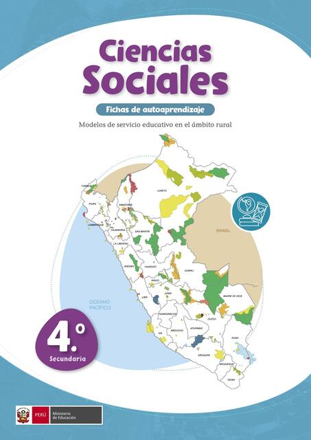 Ciencias Sociales 4 fichas de autoaprendizaje 