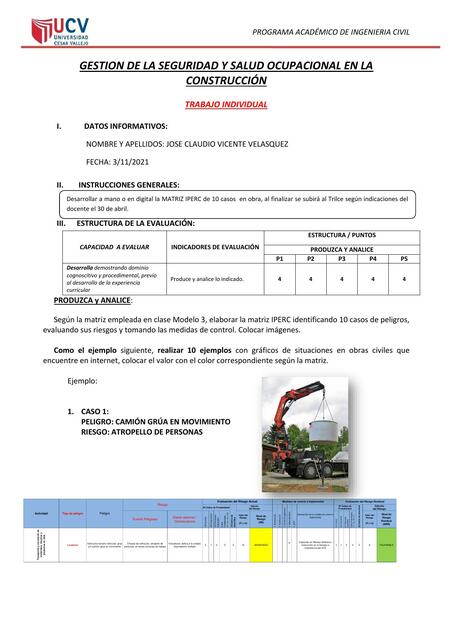 Gestión de la Seguridad y Salud Ocupacional en la Construcción 