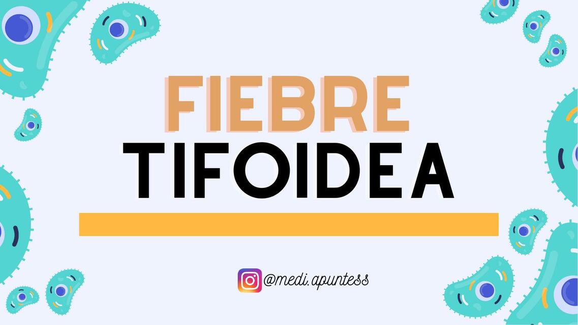 Infectología Fiebre Tifoidea