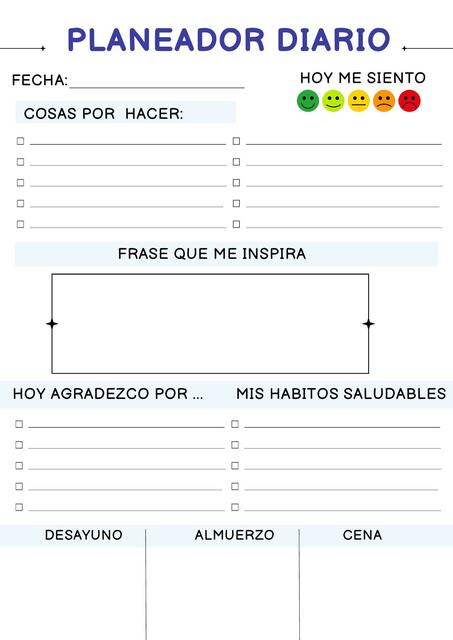Planeador diario