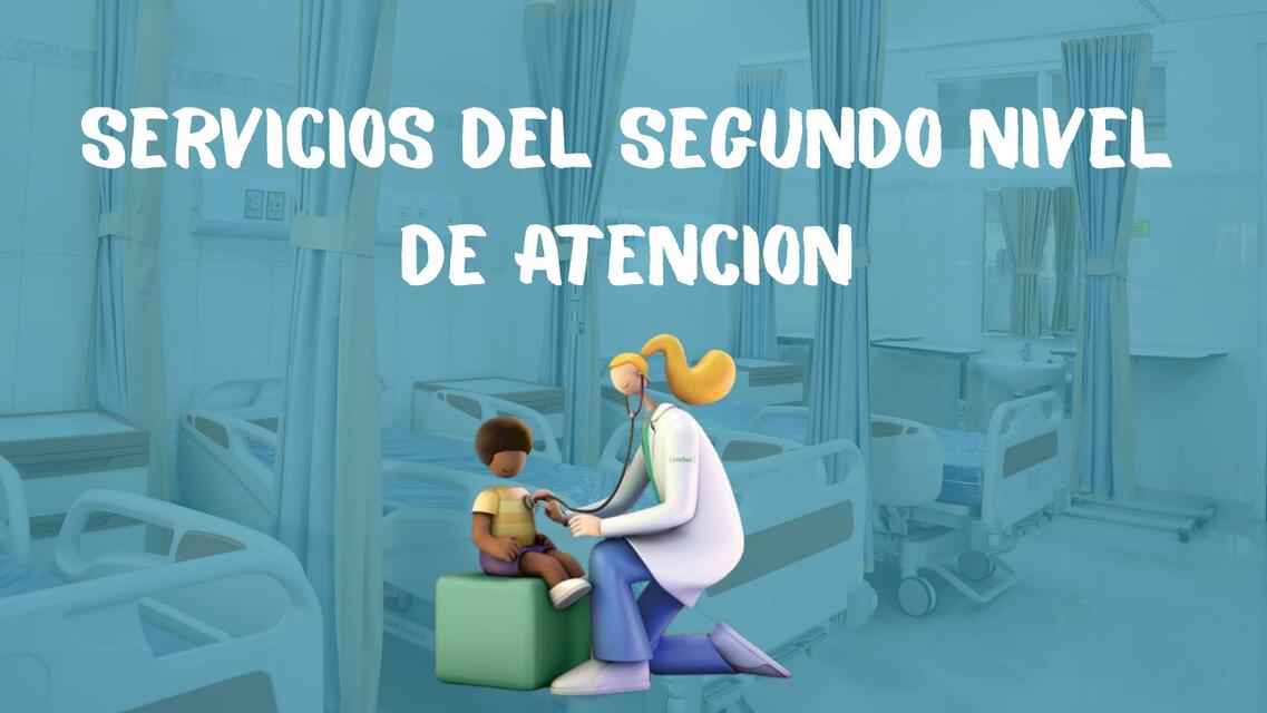 SEGUNDO NIVEL DE ATENCION EN SALUD SERVICIOS