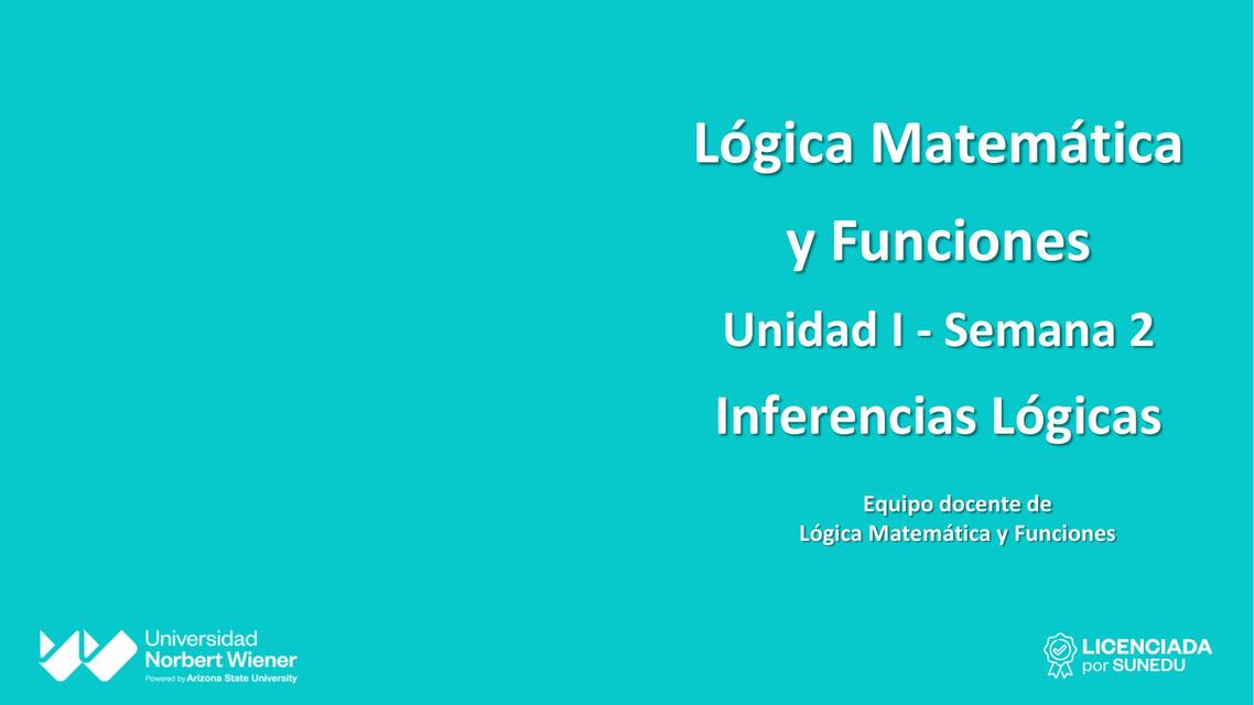 Lógica Matemática y Funciones