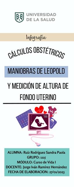 CÁLCULOS OBTÉTRICOS Y MANIOBRAS DE LEOPOLD