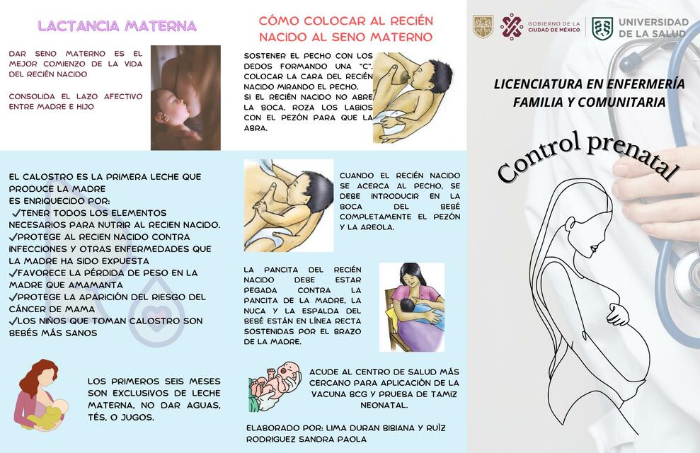 TRIPTICO CONTROL PRENATAL