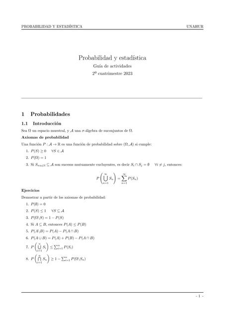 Probabilidad y Estadística