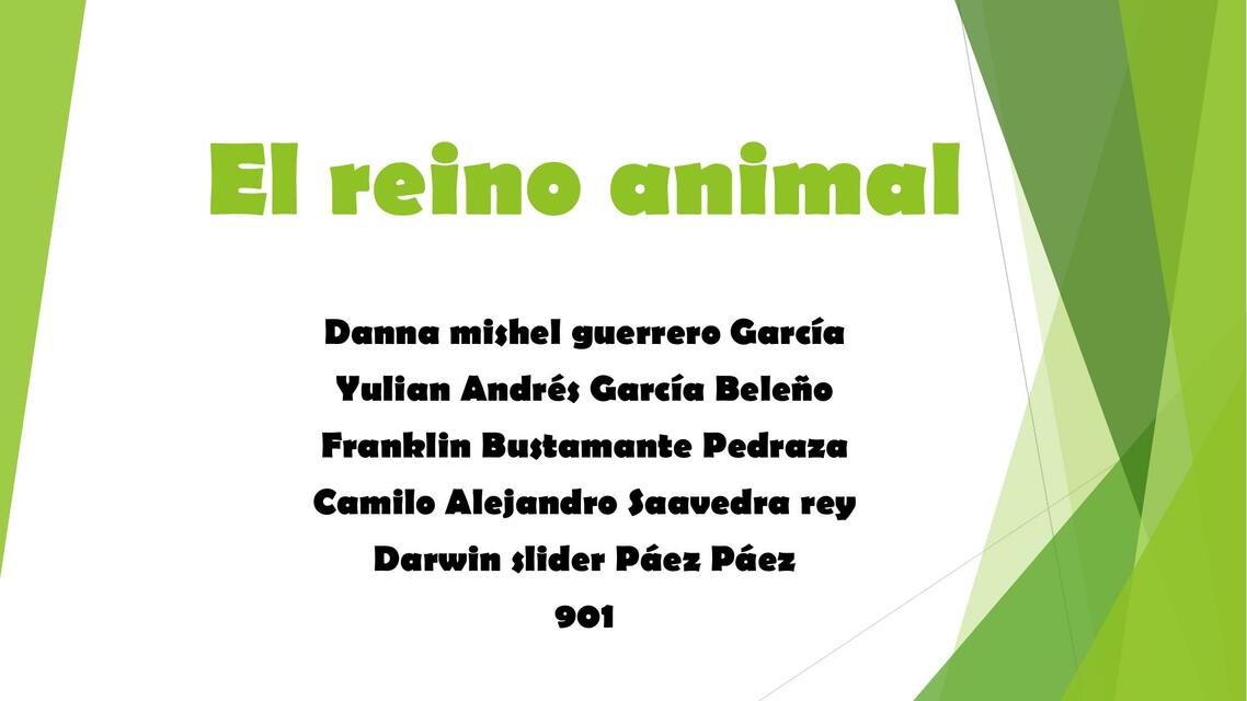 El reino animal