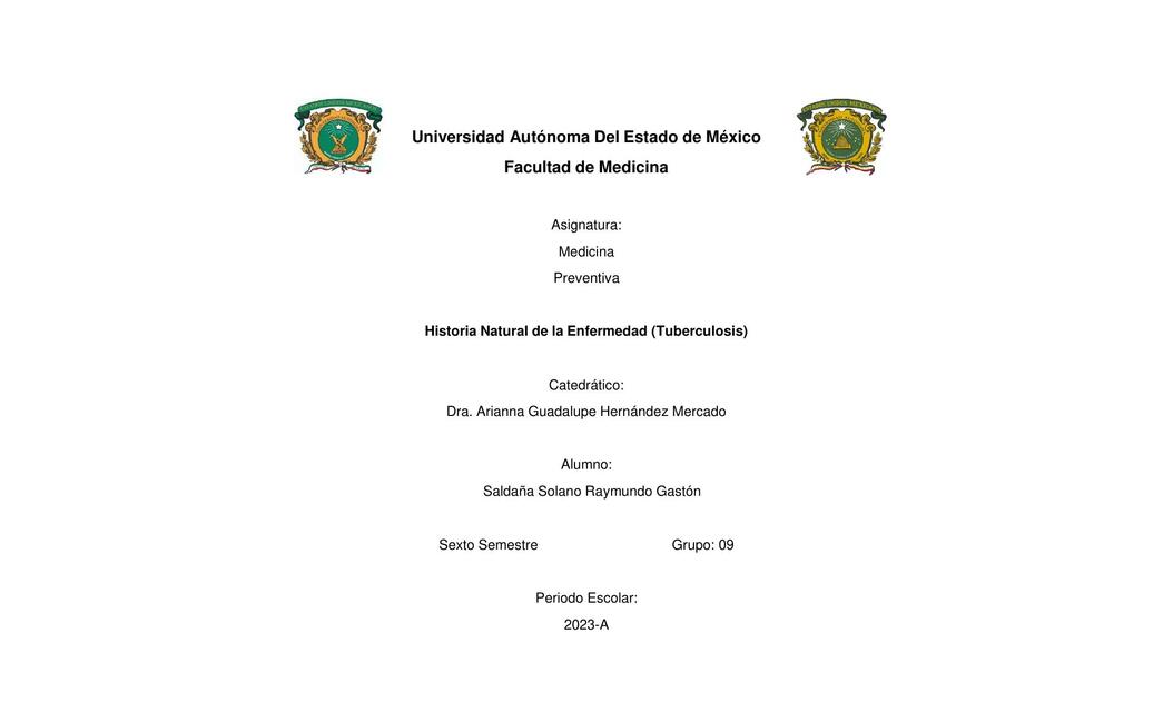 Historia Natural Tuberculosis