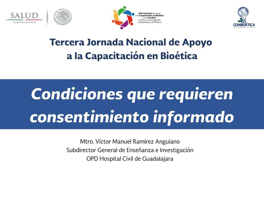 Condiciones del consenitimento