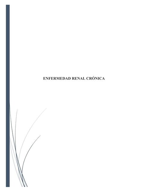 ENFERMEDAD RENAL CRÓNICA