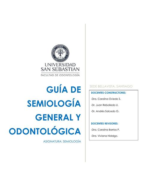 Guía de Semiología General y Odontológica 