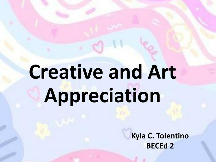 Creative and Art Appreciation