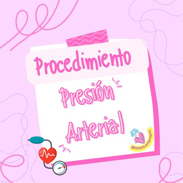 Procedimiento de la presión arterial